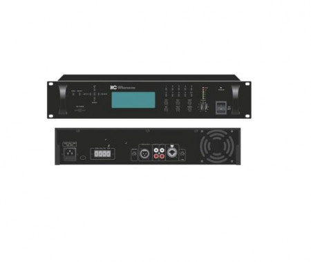 Mini amplificator ITC MPT240,pentru cafenele, supermakerturi; putere 240W @70/100V, Amplificator de mixer MP3 încorporat și temporizator săptămânal;patru seturi de program principal și un set de program de așteptare; MP3 format; Dimensiune:484 x 358 x