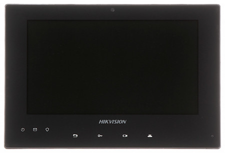 Monitor videointerfon interior HikVision DS-KH8340-TCE2, ecran color TFT LCD 7 inch, rezolutie 1024 x 600, tehnologie 2 fire, montaj aparent, iesire alarma, compresie H.264, alimentare 24VDC, design modern si slim - Img 2