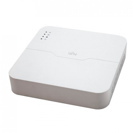 NVR 4 canale Uniview NVR301-04LS3-P4, switch PoE 4 porturi integrat, rezolutie inregistrare 4K, Ultra 265, Plug &amp; Play, iesire video HDMI 4K si VGA, 1 slot HDD pana la 6TB, suport cloud upgrade, ONVIF, latime banda 64Mbps - Img 2