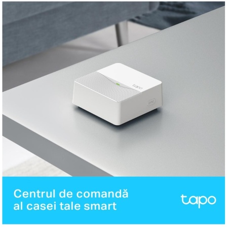 Smart hub wireless TP-Link Tapo H200, suport pana la 64 senzori + 4 camere/sonerii, alarma cu difuzor 90dB si 19 tonuri, stocare microSD 512GB, protocol Low-Power, control vocal Google Assistant si Amazon Alexa - Img 2