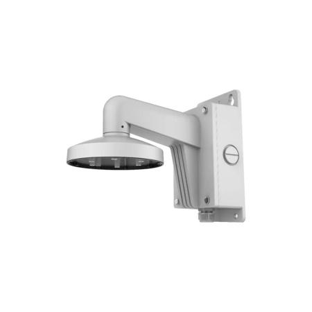 Suport de perete Hikvision DS-1473ZJ-155 pentru camere Dome, aliaj de aluminiu, culoare alb (Hikvision White), canal intern pentru gestionarea cablurilor, montaj exterior/interior, design robust - Img 2