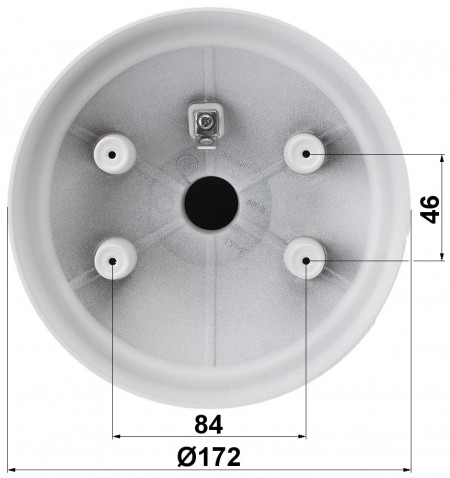 Suport montaj perete HikVision DS-1605ZJ pentru camere PTZ de 4 inch, material aliaj de aluminiu, culoare Hikvision White, structura robusta pentru exterior, instalare Speed Dome, rezistenta la coroziune, design ergonomic - Img 2