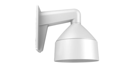Suport perete camera dome HikVision DS-1273ZJ-DM26-B cu doza de conexiuni integrata, material aliaj aluminiu, culoare alb HikVision, organizare cabluri, rezistent la intemperii, montaj stabil, design profesional - Img 2