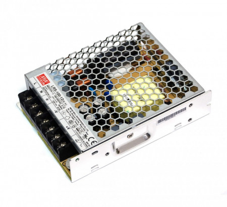 Sursa de alimentare Mean Well LRS-100-12, iesire 12V 8.5A, putere 100W, design ultra-subtire 30mm, functionare in conditii extreme de temperatura -40...+85 grade C, ideala pentru automatizari si sisteme LED profesionale - Img 2