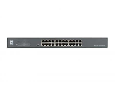 Switch Gigabit Level1 GEU-2431 Unmanaged, 24 porturi 10/100/1000Mbps, capacitate switching 48Gbps, suport 9K Jumbo Frames, 3 moduri de lucru selectabile, auto-MDI/MDIX, Plug-and-Play, montare rack 19 inch, fanless - Img 3
