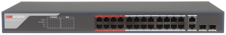 Switch PoE HikVision 24 porturi DS-3E0326P-E(C), Fast Ethernet, Long Range PoE pana la 300m, PoE Watchdog auto-restart camere, protectie descarcari electrice 6KV, izolare porturi, unmanaged - Img 2