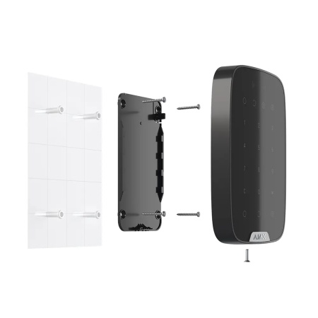 Tastatura control wireless Ajax KeyPad Jeweller, comunicare bidirectionala, raza semnal 1700m, protectie anti-sabotaj si criptare, coduri de acces personalizate, functie panica, culoare negru, design slim - Img 5