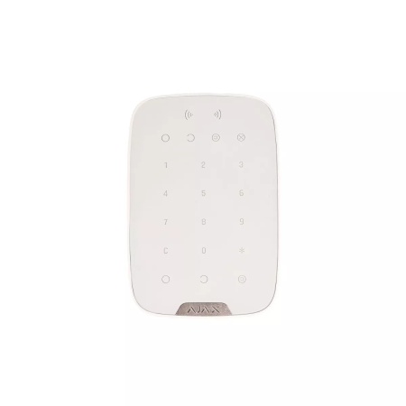 Tastatura control wireless Ajax KeyPad Jeweller, comunicare bidirectionala, raza semnal 1700m, protectie anti-sabotaj si criptare, coduri de acces personalizate, functie panica, culoare alb, design slim - Img 7