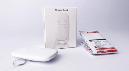 Telecomanda wireless HikVision DS-PKF1-WE, 4 butoane, functii armare stay/away si dezarmare, blocare/deblocare taste, tehnologie Tri-X 868MHz, configurabila din aplicatie, salt de frecventa anti-bruiaj, baterie inclusa, AX PRO - Img 5