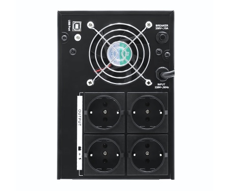 UPS de back-up HikVision DS-UPS3000/MA, AVR integrat, incarcare super rapida, gama larga tensiune intrare, protectie la suprasarcina, scurt-circuit si supratensiuni, port USB pentru control remote si afisaj LCD pentru informatii sistem - Img 2