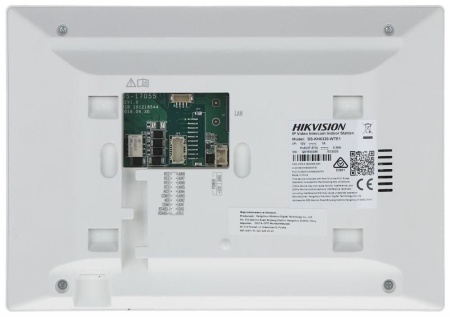 Videointerfon de interior IP Hikvision DS-KH6320-LE1(White), ecran TFT color 7 inch, rezolutie 1024x600, Wi-Fi, alimentare PoE sau 12V, 8 intrari alarma, montaj aparent, suprimare zgomot si ecou - Img 2