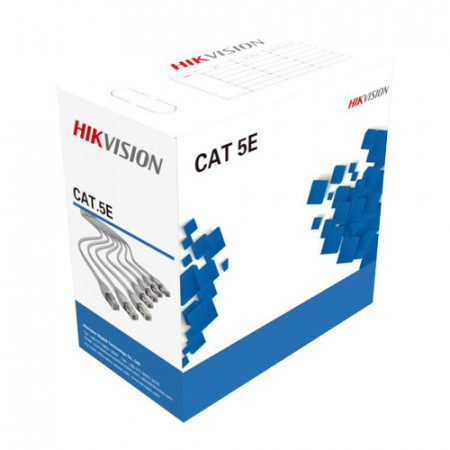 Cablu HikVision UTP cat5e 0.45mm, cupru integral, cutie 305 metri DS-1LN5E-EE