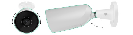 Camera bullet Ajax IP 8.0MP lentila 2.8 mm IR 35m PoE alb BulletCam(B) (8 Mp/2.8 mm) - Img 6