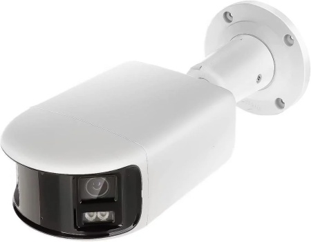 Camera Hikvision ColorVu IP Panoramic View 180, 6MP AcuSense cu microfon, difuzor incorporat si Stobe light DS-2CD2T67G2P-LSU/SL(C) - Img 3