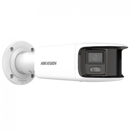 Camera HikVision IP 4K Panoramic View 180 lumina alba 30 m cu microfon DS-2CD2T87G2P-LSU/SL - Img 2