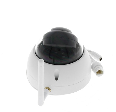 Camera supraveghere IP Dahua dome 2MP IPC-HDBW1230DE-SW-0280B2.8 conexiune Wireless, Full HD, infrarosu 30m, lentila fixa 2.8mm, slot card microSD, protectie exterior IP67, compatibil XVR seria I3, aplicatie mobila, design alb - Img 3