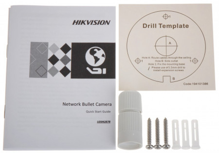 Camera supraveghere IP HikVision Bullet 2MP Full HD DS-2CD1023G0E-I(2.8mm), lentila fixa 2.8mm, compresie H.265+, infrarosu EXIR 2.0 pana la 30m, protectie exterior IP67, tehnologie Digital WDR, senzor CMOS, montaj perete - Img 3