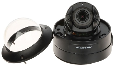 Camera supraveghere IP HikVision Dome 4MP DS-2CD2746G2-IZS(2.8-12mm)(C)(Black), AcuSense, DarkFighter, lentila motorizata, WDR 120dB, audio/alarma, protectie IP66 si IK10, clasificare om/vehicul, carcasa neagra - Img 2