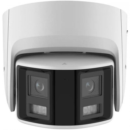 Camera supraveghere IP Hikvision Turret 6MP DS-2CD2366G2P-ISU/SL(2.8mm)(C), vedere panoramica 180 grade, tehnologie DarkFighter, AcuSense, alarma lumina stroboscopica si sonora, audio bidirectional, WDR 120dB, IP67 - Img 3