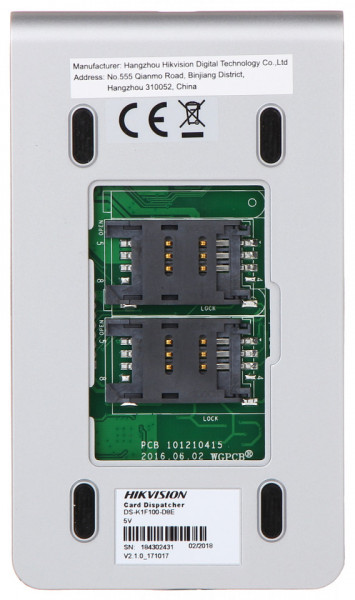 Cititor inrolare carduri USB HikVision DS-K1F100-D8E, suporta carduri IC, ID si non-contact, instalare Plug-and-Play fara driver, algoritm de criptare avansat, conexiune USB 2.0, indicator LED si buzzer incorporat - Img 3