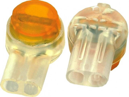 Conector Scotchlok SL-UY2 cu 2 pini pentru imbinare cabluri, compatibil cu fire de 0.4-0.9mm, tensiune de lucru maxima 100V, permite conexiuni rapide fara dezizolare, protectie impotriva coroziunii, ambalare tip K1 - Img 2