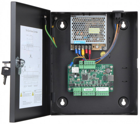 Controller acces HikVision DS-K2801 pentru 1 usa, capacitate 10.000 carduri si 50.000 evenimente, comunicare TCP/IP, interfata Wiegand pentru cititoare, intrari si iesiri de alarma, management securizat control acces - Img 5