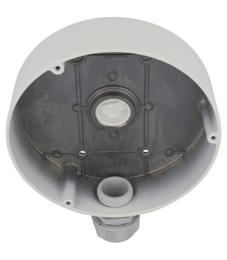 Doza conexiuni camera Hikvision DS-1280ZJ-DM45, fabricata din aliaj de aluminiu, management cabluri, culoare alb (Hikvision White), montaj pe perete sau tavan, rezistenta la exterior - Img 4