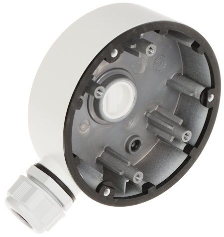 Doza de conexiuni pentru camere de supraveghere HikVision DS-1280ZJ-DM46, material aliaj de aluminiu, culoare alb, montaj pe perete sau tavan, design rezistent la intemperii, gestionare cabluri inclusa - Img 4