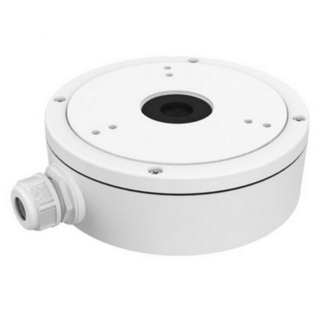 Doza de jonctiune Hikvision DS-1280ZJ-DM26 pentru camere de supraveghere tip dome, fabricata din aliaj de aluminiu, culoare alba, dimensiuni 165x65mm, greutate 466g, ideala pentru protejarea conexiunilor la exterior si interior, design rezistent si durabi - Img 4