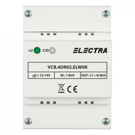 Doza Electra derivatie video 4 iesiri Rezidential VCB.4DR02.ELW0R