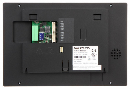 Monitor videointerfon interior HikVision DS-KH8340-TCE2, ecran color TFT LCD 7 inch, rezolutie 1024 x 600, tehnologie 2 fire, montaj aparent, iesire alarma, compresie H.264, alimentare 24VDC, design modern si slim - Img 3