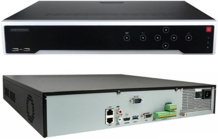 NVR 4K HikVision Pro DS-7732NI-I4/16P(B) 32 canale, switch 16 porturi PoE integrat, 2 porturi HDMI independente, 4 sloturi HDD, suporta camere ANPR/Termice/Fisheye, decodare 12MP, dual-stream, H.265+ - Img 3