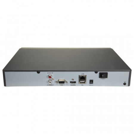 NVR 8 canale Hikvision HiWatch HWN-4108MH(C), rezolutie 4K Ultra HD, latime de banda 80Mbps, compresie video H.265+, iesire video HDMI/VGA, suporta 1 HDD pana la 6TB, interfata retea Gigabit, carcasa metalica 1U - Img 2