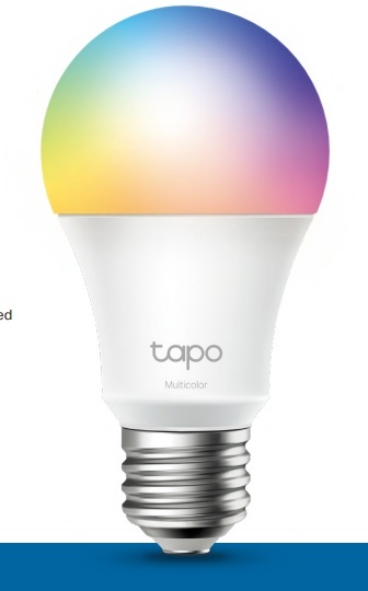 Pachet 2 becuri LED inteligente TP‑Link Tapo L530E Wi‑Fi E27, 8.7W (echivalent 60W), 806 lm, alb si multicolor, control vocal Alexa/Google, timer, intensitate reglabila, mod Away, Wi‑Fi 2.4GHz, clasa F, compatibil Android/iOS - Img 3