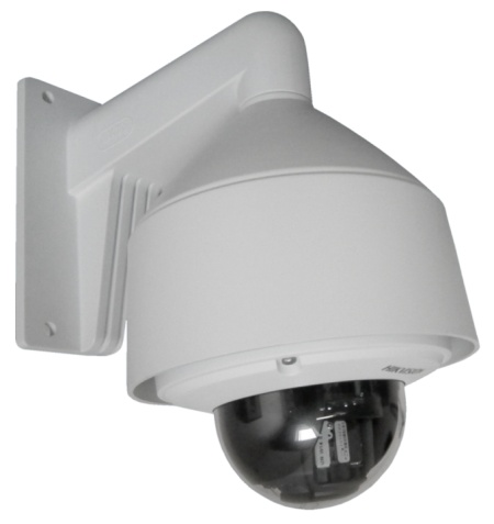 Suport perete camera dome HikVision DS-1273ZJ-DM26-B cu doza de conexiuni integrata, material aliaj aluminiu, culoare alb HikVision, organizare cabluri, rezistent la intemperii, montaj stabil, design profesional - Img 3