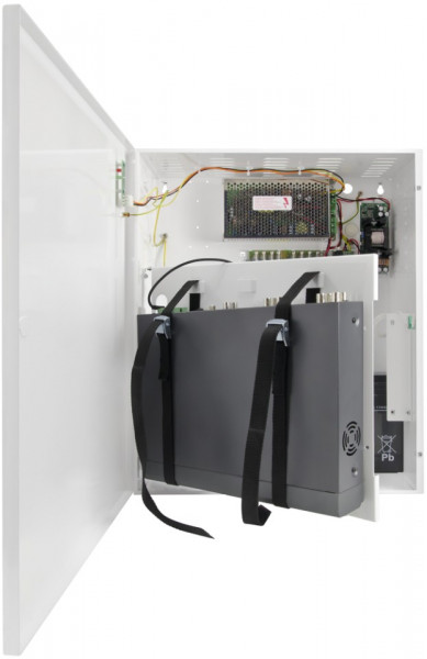 Sursa stabilizata in comutatie Pulsar cu backup si loc depozitare DVR/NVR 12V/10A PSUPS10A12CR