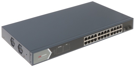 Switch Gigabit HikVision Smart Managed DS-3E1526P-SI, 24 porturi PoE (30W/port), 2 porturi SFP fibra optica, PoE Watchdog, mod Extend 300m, protectie 6KV, management L2 (VLAN/STP), vizualizare topologie retea - Img 4