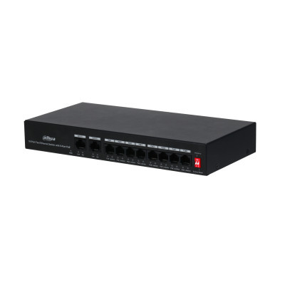Switch PoE Dahua 8 porturi PFS3010-8ET-65, putere 65W, 2 porturi Uplink, functie Watchdog (repornire automata dispozitive), transmisie Long Distance max. 250m, viteza 10/100 Mbps, protectie descarcari electrice - Img 2