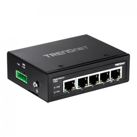 Switch Trendnet industrial 5 porturi Gigabit DIN-Rail TI-G50
