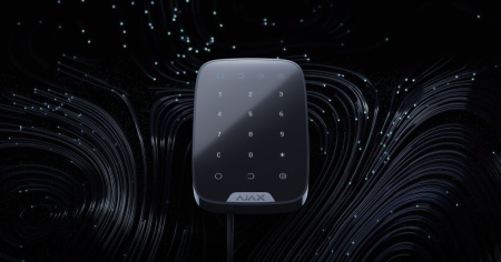 Tastatura control wireless Ajax KeyPad Jeweller, comunicare bidirectionala, raza semnal 1700m, protectie anti-sabotaj si criptare, coduri de acces personalizate, functie panica, culoare negru, design slim - Img 6