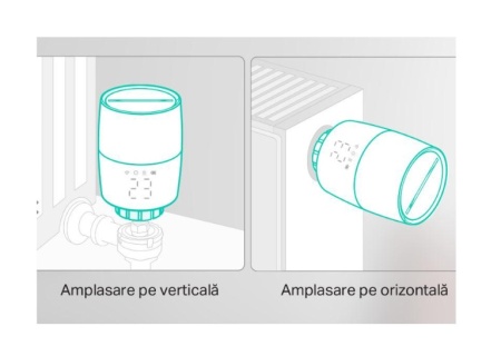 Termostat inteligent TP‑Link Kasa KE100 Kit, control precis temperatura calorifere, programe si timere automate, control vocal Alexa/Google/Siri, protectie impotriva inghetului, aplicatie mobila, compatibil M30x1.5, necesita hub Kasa - Img 2