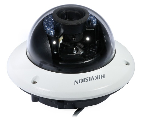 Camera supraveghere analogica HikVision Dome 2MP DS-2CE56D0T-VPIR3E(2.8-12mm), lentila varifocala manuala, IR 40m, PoC (Power over Coax), Smart IR, protectie IP67 si IK10, carcasa metalica, 2D DNR, Turbo HD - Img 2