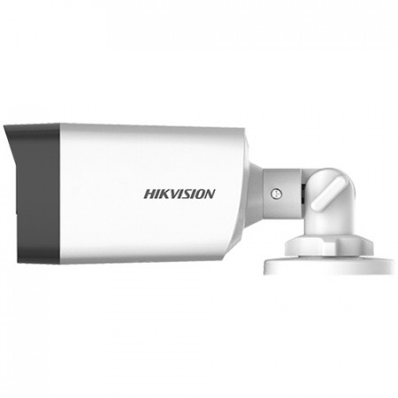 Camera supraveghere Hikvision Bullet 5MP DS-2CE17H0T-IT3E(2.8mm)(C), tehnologie PoC (Power over Coax), IR 40m, lentila fixa, unghi larg, IP67, Smart IR, carcasa metalica, semnal HD, alimentare prin cablu coaxial - Img 2