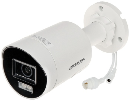 Camera supraveghere IP Bullet Hikvision 4MP DS-2CD2047G2H-LIU/SL(2.8mm)(eF), ColorVu, Smart Hybrid Light, WDR 130dB, Deep Learning (om/vehicul), alarma luminoasa si audio, audio bidirectional, slot card 512GB, IP67 - Img 2