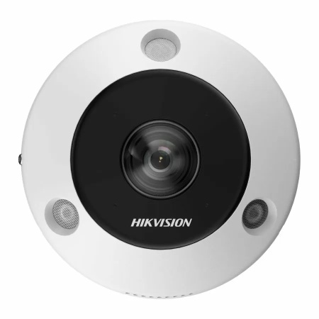Camera supraveghere IP HikVision Fisheye 12MP DS-2CD63C5G1-IVS(1.29mm) DeepinView, Heatmap, dewarping multi-mode, audio bidirectional, microfon si difuzor incorporat, IR 15m, lentila Panomorph, protectie IP67, IK10 - Img 2