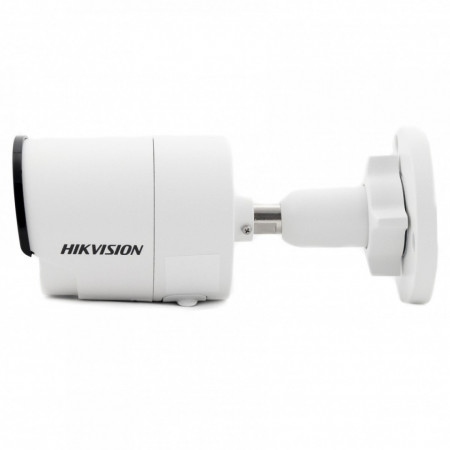 Camera supraveghere IP Hikvision mini bullet 8MP 4K DS-2CD2085FWD-I(2.8mm), rezolutie ultra HD, WDR 120dB, compresie H.265+, slot card SD pana la 128GB, protectie IP67, tehnologie DarkFighter, carcasa metalica, analiza video VCA - Img 2