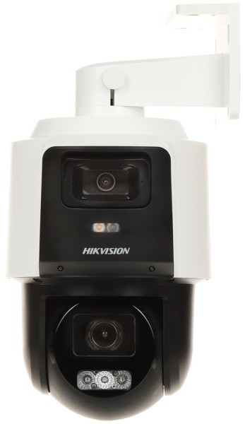 Camera supraveghere IP HikVision PTZ TandemVu 4MP+4MP DS-2SE3C404MWG-E/14(2.8mm, 2.8-12mm), vedere panoramica si detaliu, DarkFighter, zoom optic 4x, tehnologie AcuSense, WDR, protectie IP66, slot card, alimentare PoE+ / 12V DC - Img 3