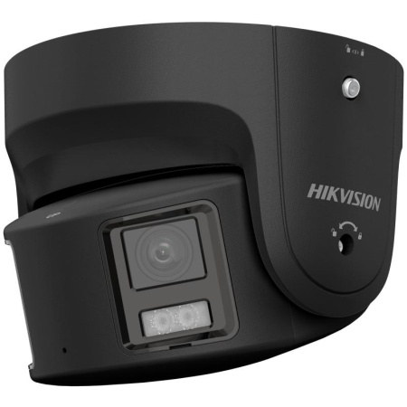Camera supraveghere IP Hikvision turret 8MP DS-2CD2387G2P-LSU/SL(4mm)(C)(Black), ColorVu panoramic pentru acoperire ampla, imagini color 24/7, H.265+, WDR 130 dB, detectie oameni/vehicule cu deep learning, alarma audio/strobe, microSD, IP67 - Img 2