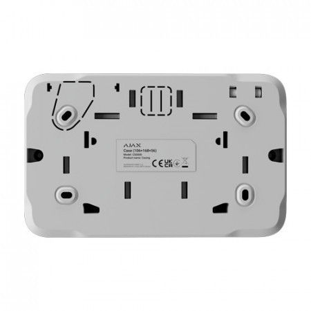 Carcasa protectie Ajax Case A (106) 106x168x56mm pentru module Fibra, include placa tamper anti-sabotaj, nivela cu bula incorporata, montaj facil cu cleme plastic, compatibila LineSplit, LineProtect si MultiRelay, culoare alb - Img 3