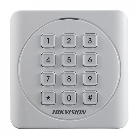 Cititor de carduri HikVision DS-K1801MK, tehnologie duala Mifare 1 (13.56MHz) si EM (125kHz), interfata Wiegand (W26/W34), protectie IP65, beeper incorporat, carcasa PC+ABS, montaj la interior sau exterior, fara tastatura - Img 2